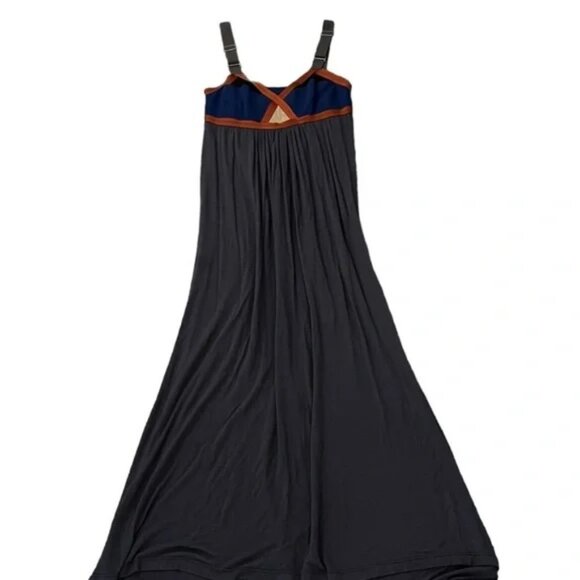 VPL ♡ Convexity Breaker Maxi Dress ♡ grey / blue / rust - Picture 2 of 15